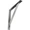 Ekena Millwork Traditional Steel Bracket, Stainless Steel 2"W x 18"D x 18"H BKTM02X18X18TRSS - alternate 1